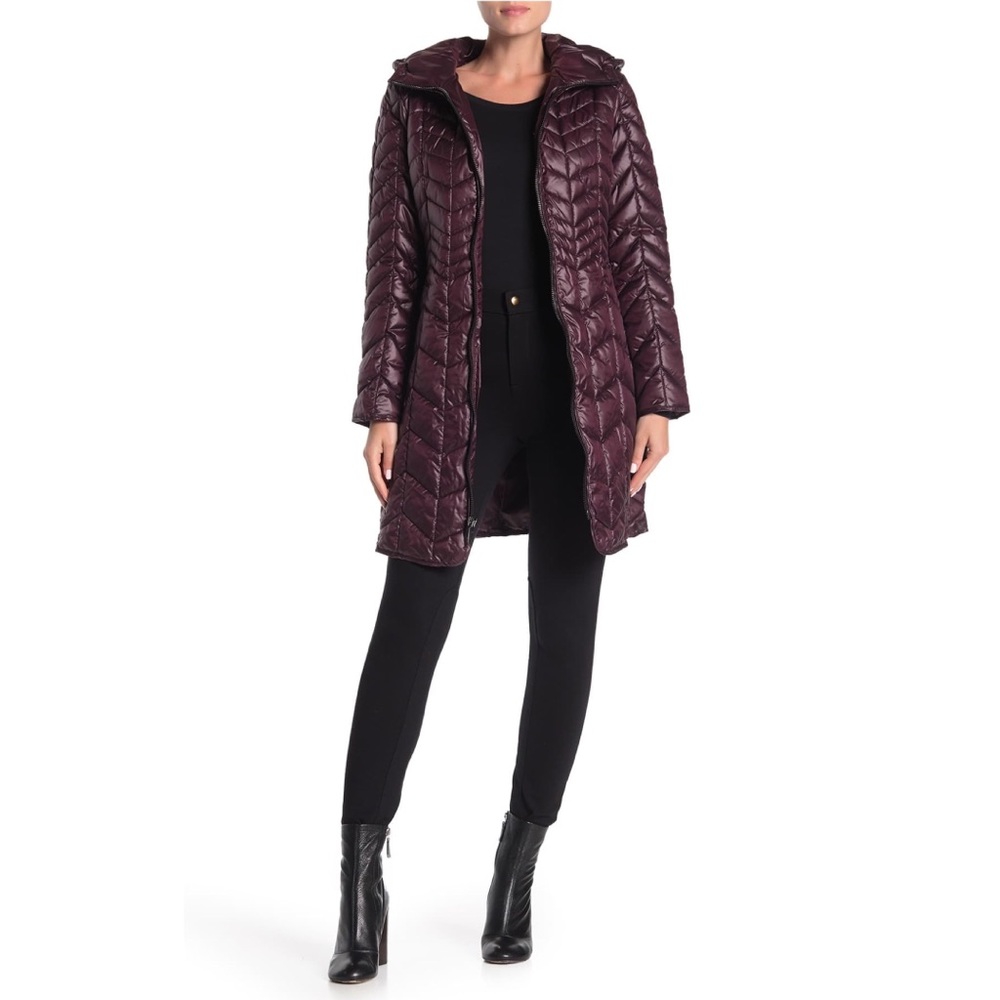 NWT!π₯° Kenneth Cole Hooded Puffer Coat - Picture 1 of 6